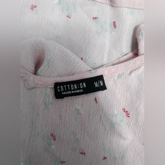 Cotton:on mini floral pink crop top - Picture 3 of 4